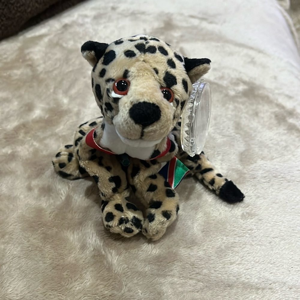 NWT Coca Cola plush design cheetah